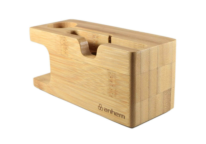 Anhem Apple watch accessories OPEN BOX, Eco-Friendly Apple Watch & iPhone Bamboo Charging Dock Station
