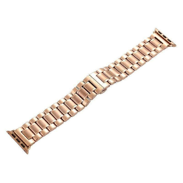 Anhem Apple watch accessories 42mm - 44mm / Rose Gold Polished Apple Watch Band Stainless Steel