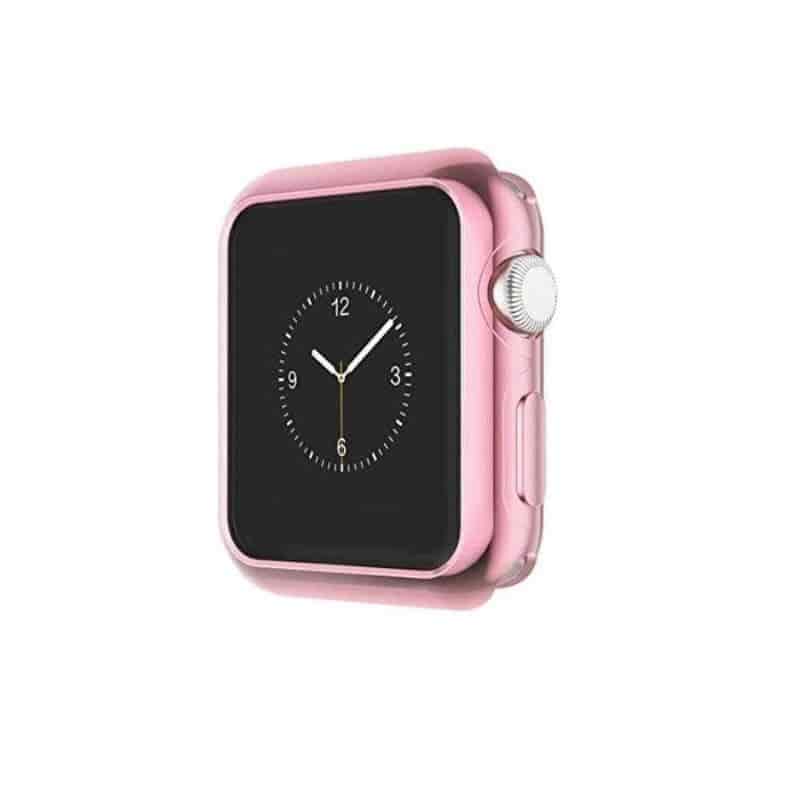 Anhem Apple watch accessories 42mm / Rose Pink Protective Apple Watch TPU Case Cover