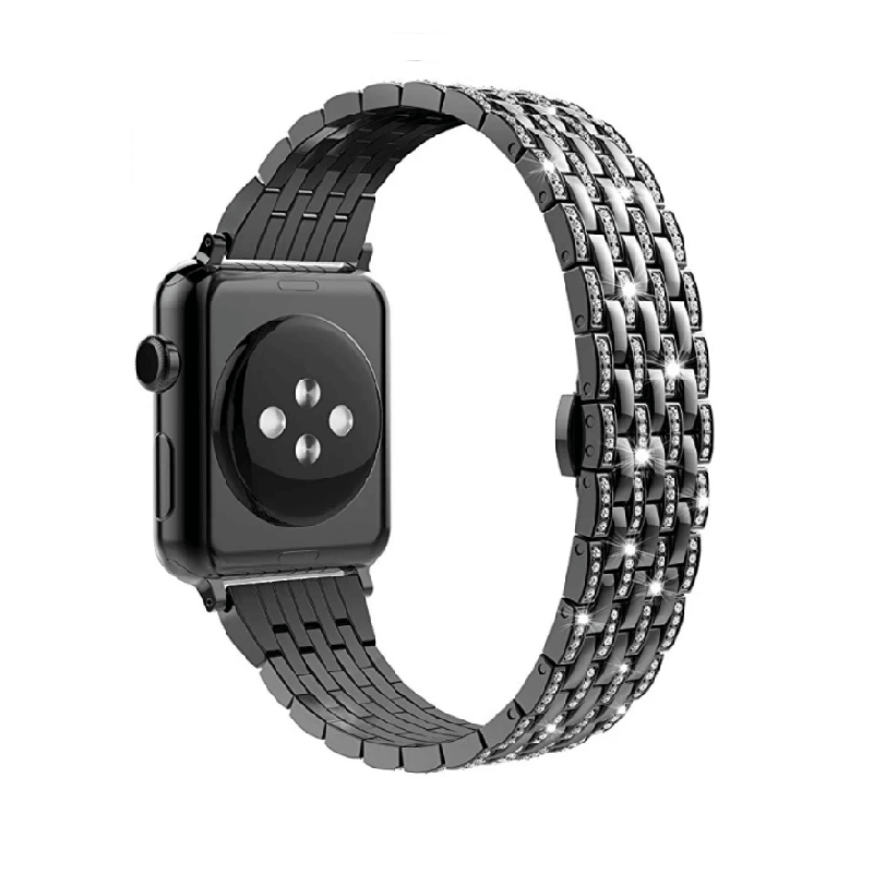 Anhem Apple watch accessories 38mm / 40mm / Black Rhinestone Apple Watch Bling Band
