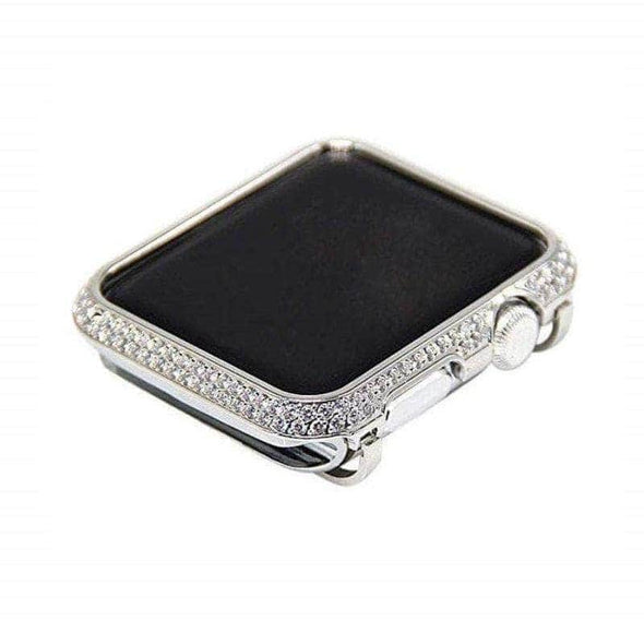 Anhem Apple watch accessories Silver / 38mm Rhinestone Apple Watch Bling Case