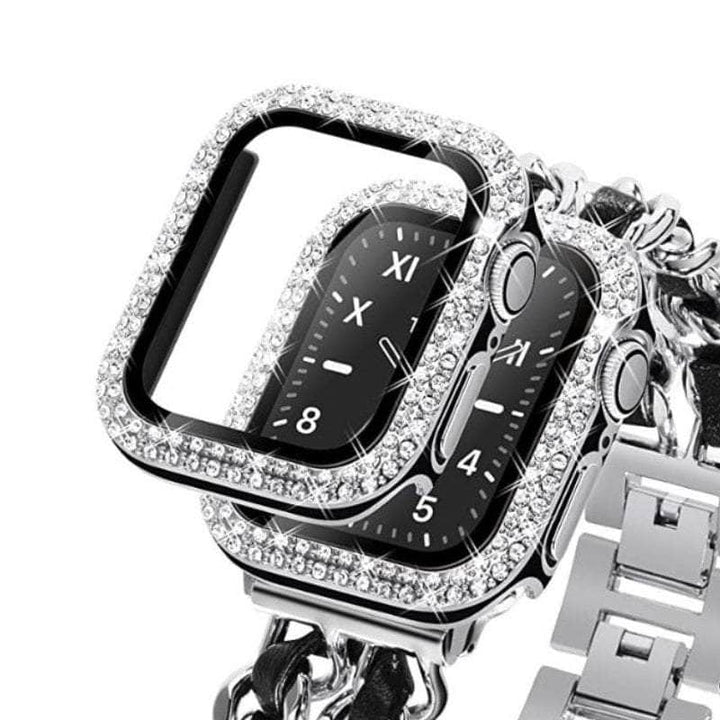 Anhem Apple watch accessories Rhinestone Apple Watch Tempered Glass Cover