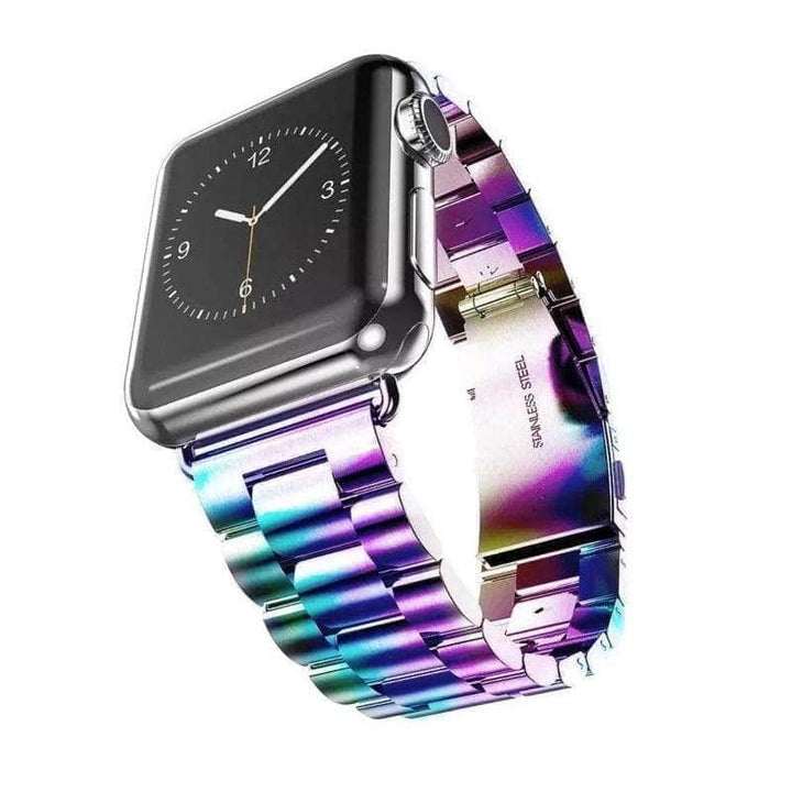 Anhem Apple watch accessories 38mm - 40mm / Multicolor Two Tone Apple Watch Band Stainless Steel