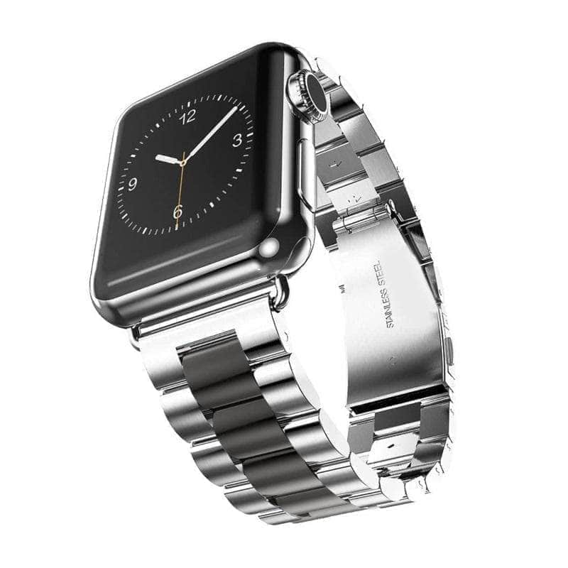 Anhem Apple watch accessories 38mm - 40mm / Silver / Black Two Tone Apple Watch Band Stainless Steel