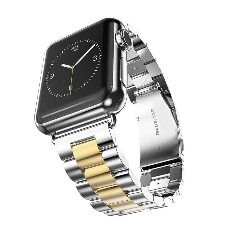 Anhem Apple watch accessories 38mm - 40mm / Silver / Gold Two Tone Apple Watch Band Stainless Steel