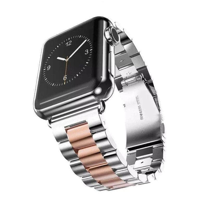 Anhem Apple watch accessories 38mm - 40mm / Silver / Rose Gold Two Tone Apple Watch Band Stainless Steel