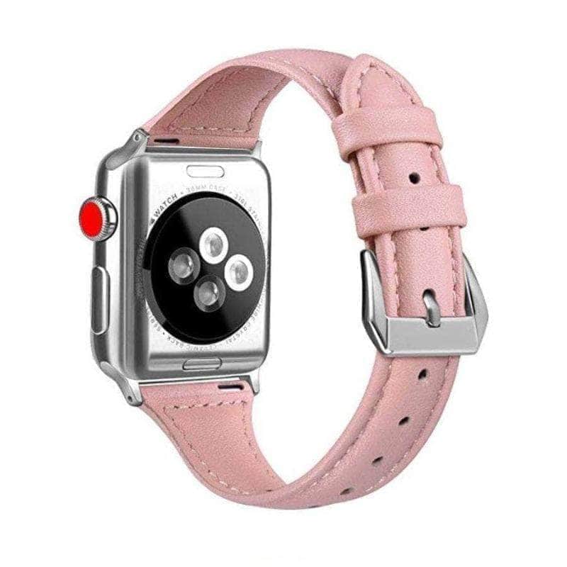 Anhem Apple watch accessories 38mm - 40mm / Pink Women's Slim Leather Apple Watch Band